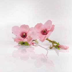 Umělá magnolie HELENA růžová. Cena uvedena za 1 kus