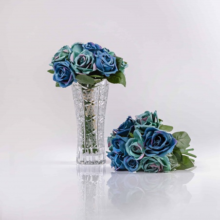 Umelá kytička ruží TERÉZIA tmavo-modrá