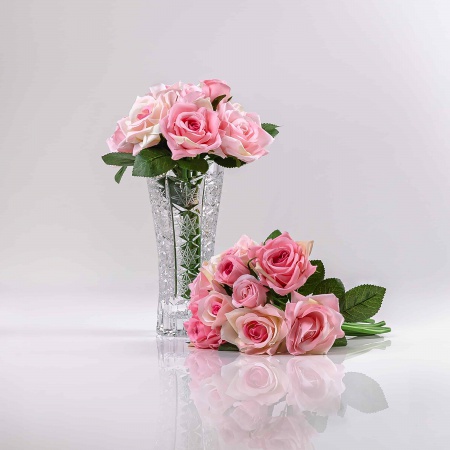 Kytica bielo-ružová