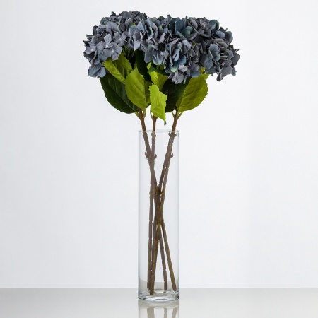 Umelá luxusná hortenzia AURORA modrá. Cena je uvedená za 1 kus.