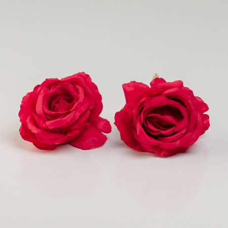 Umelá hlava kvetu ruže MICHAELA červená. Cena uvedena za 1 kus.