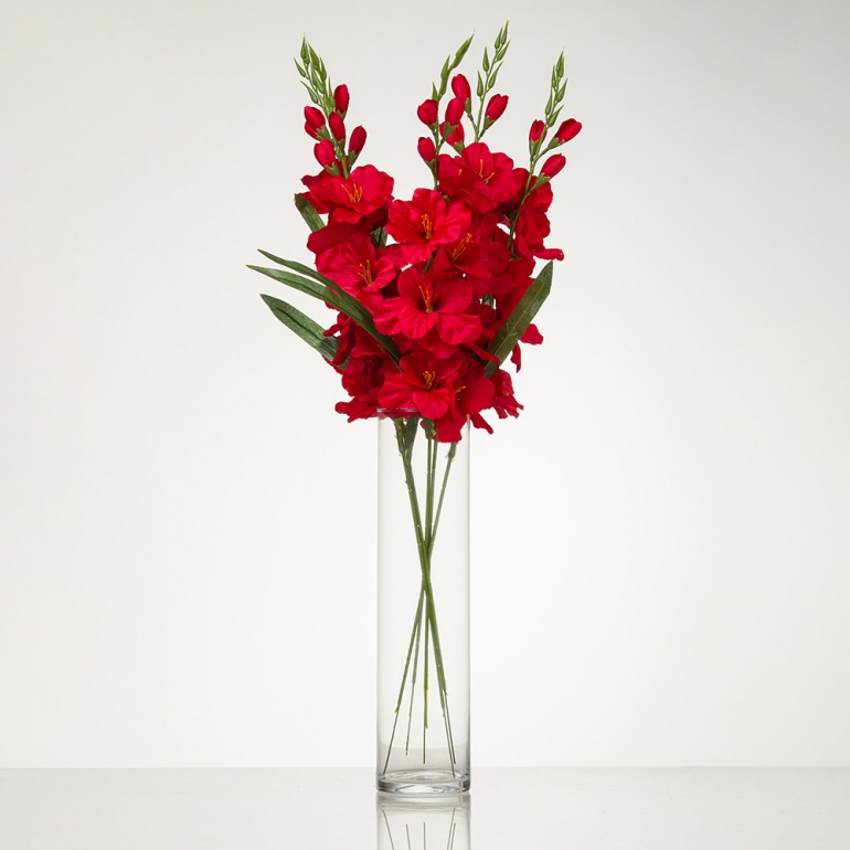 Umelá luxusná gladiola GLADIS červená. Cena je uvedená za 1 kus. Umelá luxusná gladiola GLADIS červená. Cena je uvedená za 1 kus.